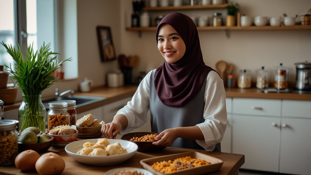 bisnes modal 1K - usahawan sedang membuat makanan untuk dijual