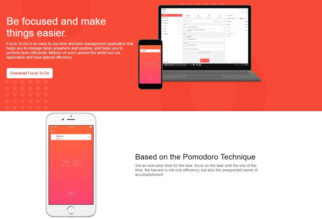 aplikasi teknik pomodoro - focus to do