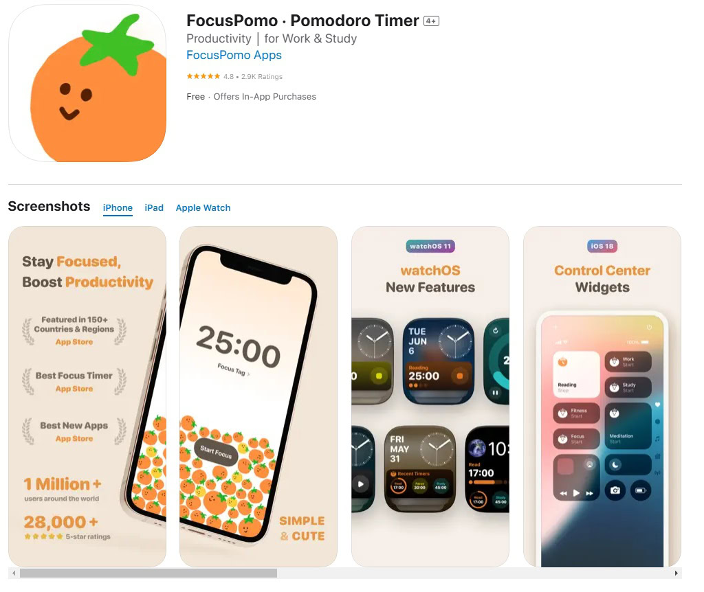 aplikasi teknik pomodoro - focuspomo